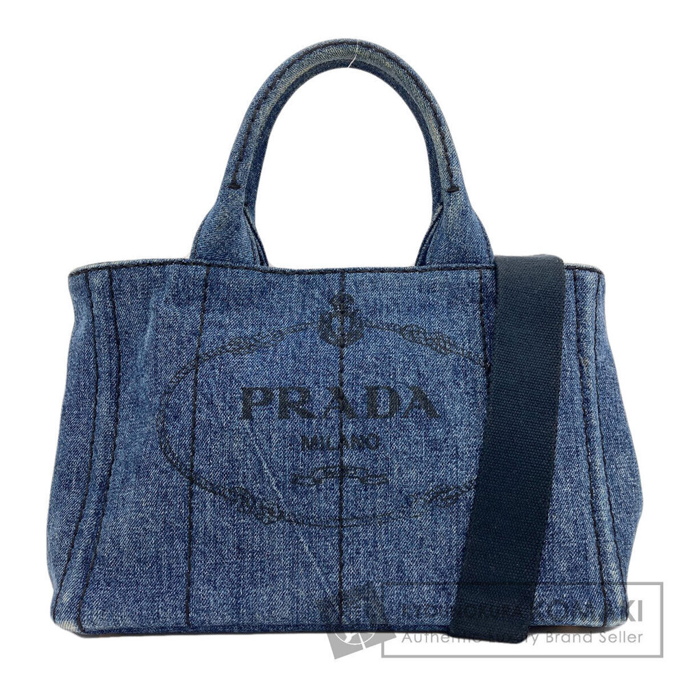 Prada Canapa Handbag Denim
